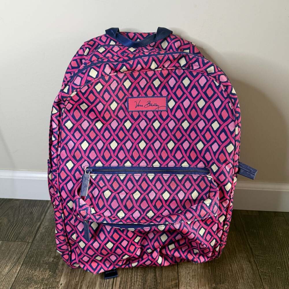 Vera Bradley Katalina Pink Diamonds Grand Backpack